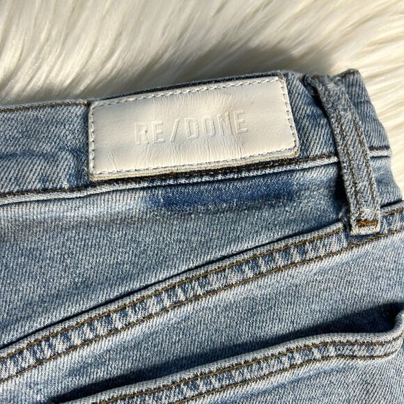 Re/Done Stove Pipe High Rise Straight Jeans - Picture 11 of 11